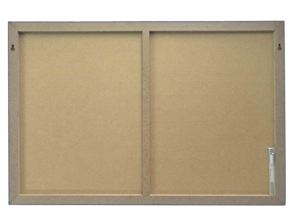 TABLERO DE ANUNCIOS LIDERPAPEL FIELTRO COLOR AZUL 40X60 CM