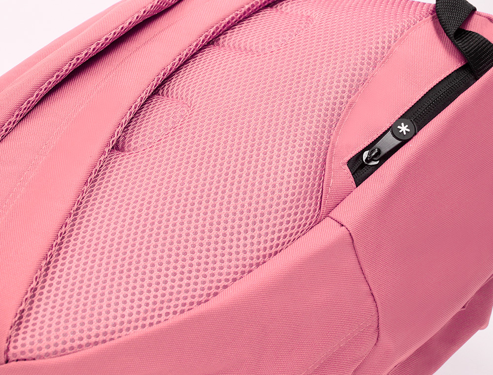 MOCHILA ANTARTIK CON ASA Y BOLSILLOS CON CREMALLERA COLOR CORAL 310X160X410 MM