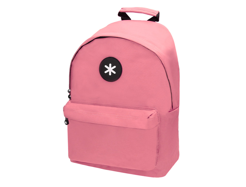 MOCHILA ANTARTIK CON ASA Y BOLSILLOS CON CREMALLERA COLOR CORAL 310X160X410 MM