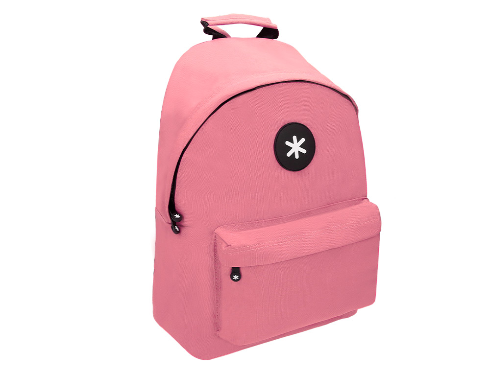 MOCHILA ANTARTIK CON ASA Y BOLSILLOS CON CREMALLERA COLOR CORAL 310X160X410 MM