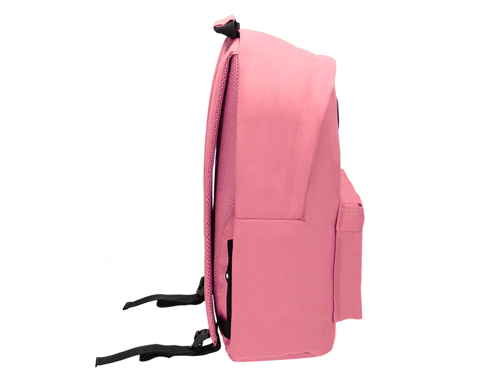 MOCHILA ANTARTIK CON ASA Y BOLSILLOS CON CREMALLERA COLOR CORAL 310X160X410 MM