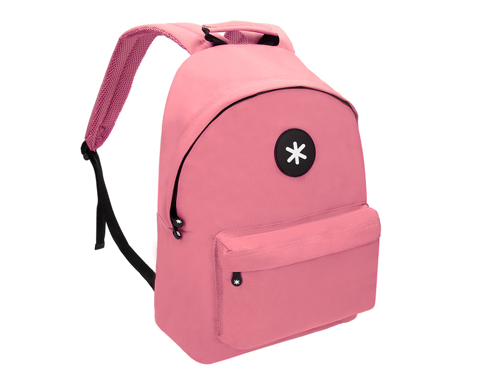 MOCHILA ANTARTIK CON ASA Y BOLSILLOS CON CREMALLERA COLOR CORAL 310X160X410 MM