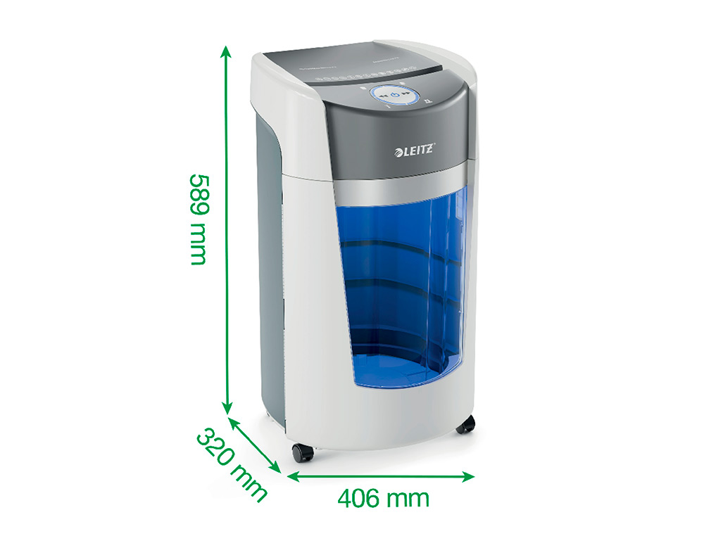 DESTRUCTORA DE DOCUMENTOS LEITZ OPTIMAX OFFICE CAPACIDAD DE CORTE 10 HOJAS PARTICULAS P5 DESTRUYE GRAPAS