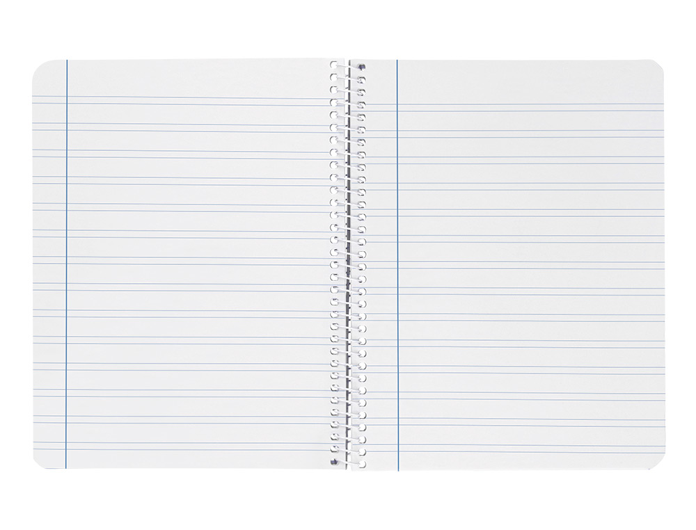 CUADERNO ESPIRAL LIDERPAPEL A4 WITTY TAPA DURA 80H 90GR PAUTA 3,5MM CON MARGEN COLOR AMARILLO
