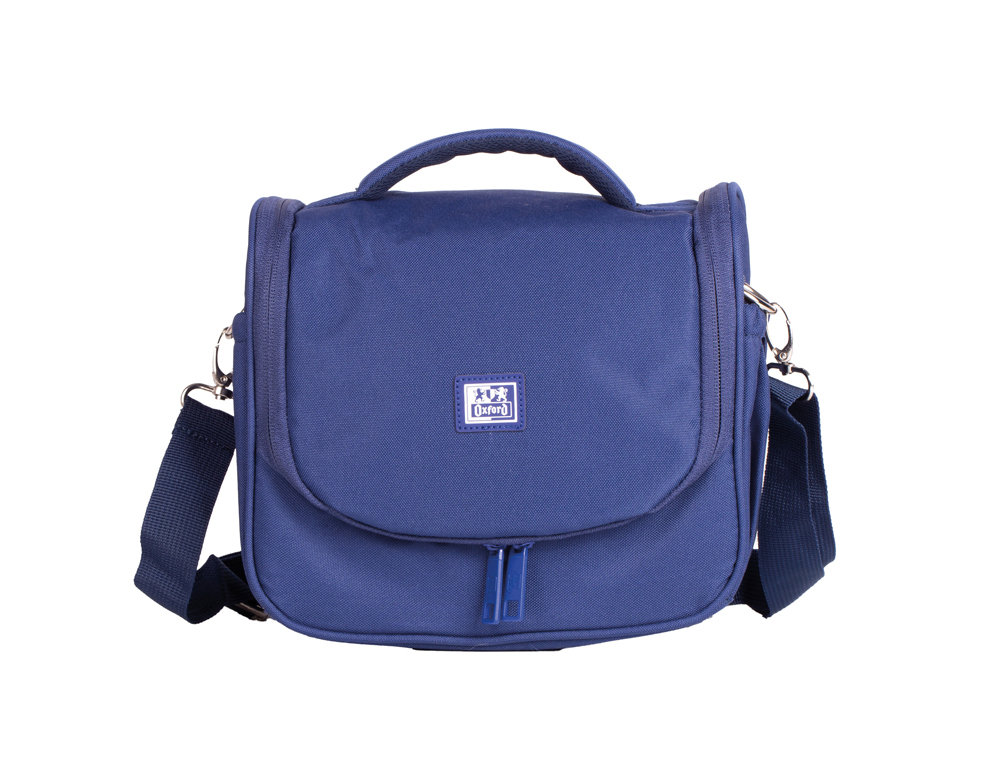 BOLSA ISOTERMICA OXFORD B-FOODIE RPET COLOR AZUL MARINO 220X250X160 MM